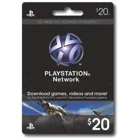 Playstation Network Card 20 Cartão Psn Produto Games
